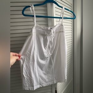 New without tags Venus white cami tank with crochet detail size medium